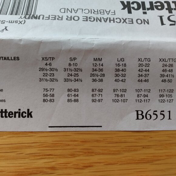 Dress Sewing Pattern Sleeveless Size XS Small Medium VERY EASY Butterick 6551 - Picture 4 of 10